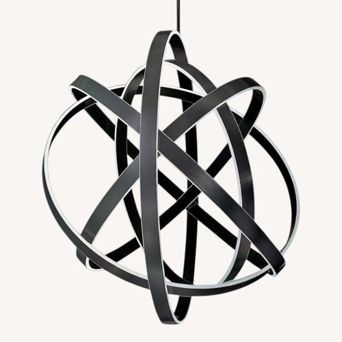 Used Lamps Plus Modern Forms 60" Black LED Pendant for sale on AptDeco