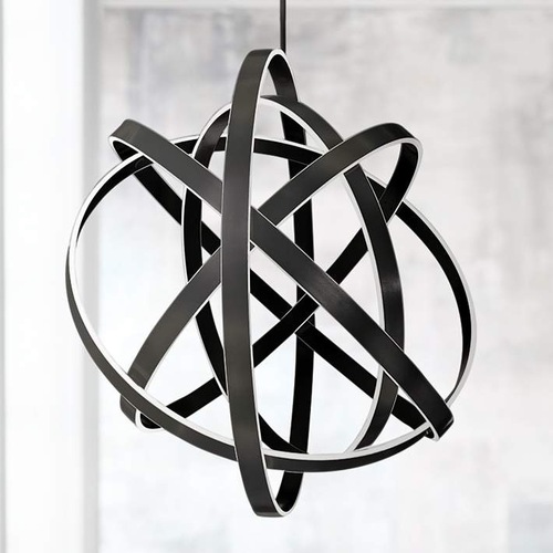 Used Lamps Plus Modern Forms 60" Black LED Pendant for sale on AptDeco
