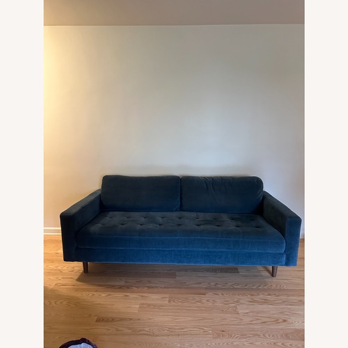 Used Feather Stanton Blue 3+ Seater Sofa for sale on AptDeco
