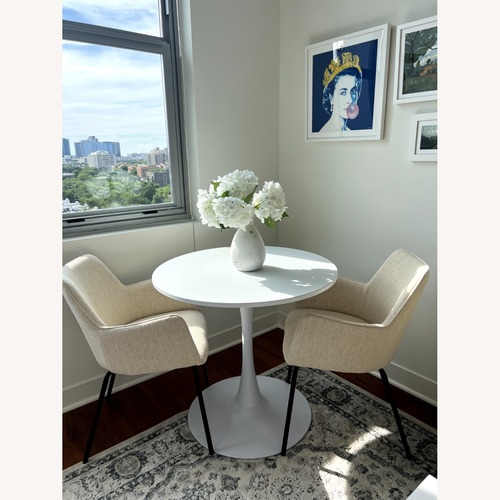 Used Wayfair Wylee White Dining Chairs for sale on AptDeco