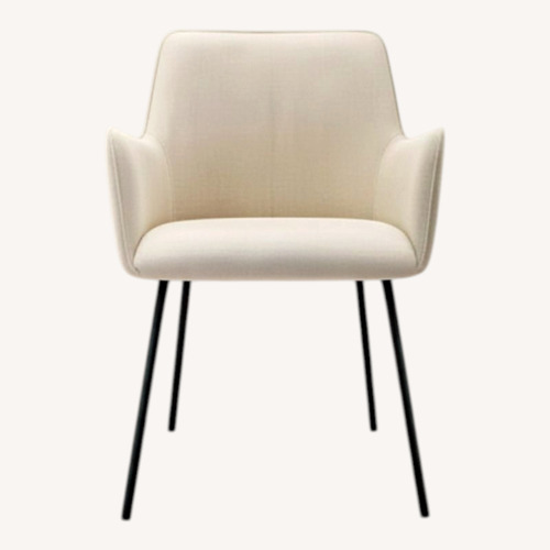 Used Wayfair Wylee White Dining Chairs for sale on AptDeco