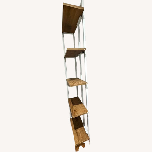 Used Vintage Milo Baughmagn White Wood Bookcase for sale on AptDeco