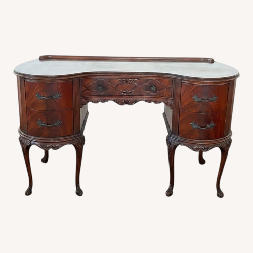Used Antique Cherry Wood Dressing Table  for sale on AptDeco