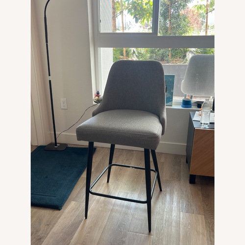 Used Light Gray Fabric Stools for sale on AptDeco