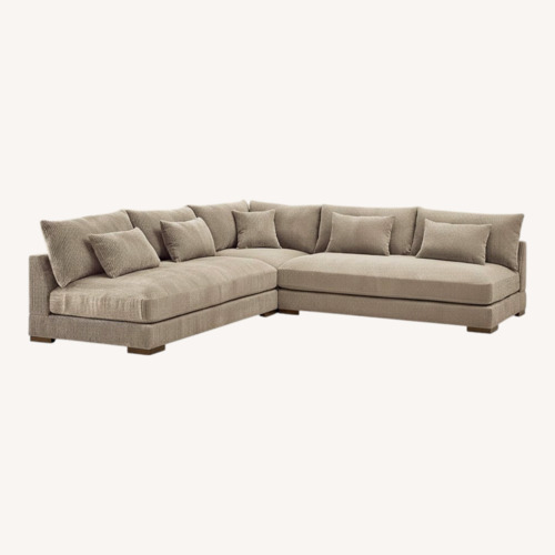 Used Wade Logan Caileigh Reversible Corduroy Sectional for sale on AptDeco