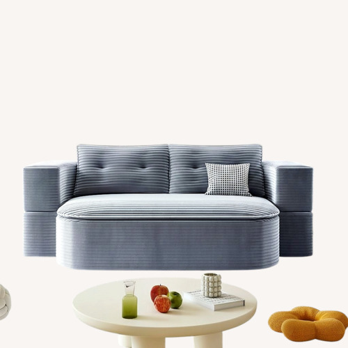Used Amazon Corduroy Convertible Queen Sleeper Sofa Bed for sale on AptDeco