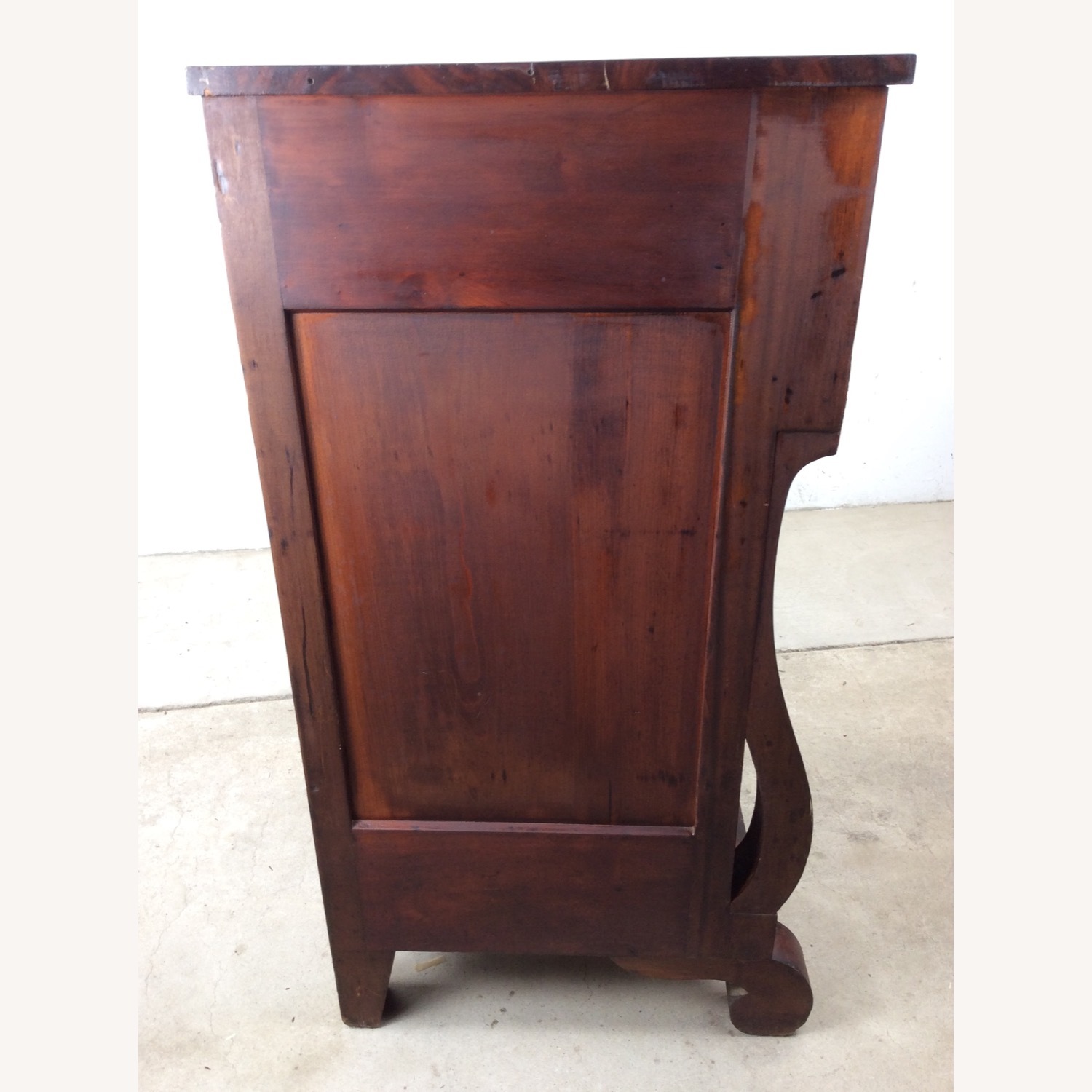 Antique Empire Mahogany Dresser with Glass Pulls - image-22