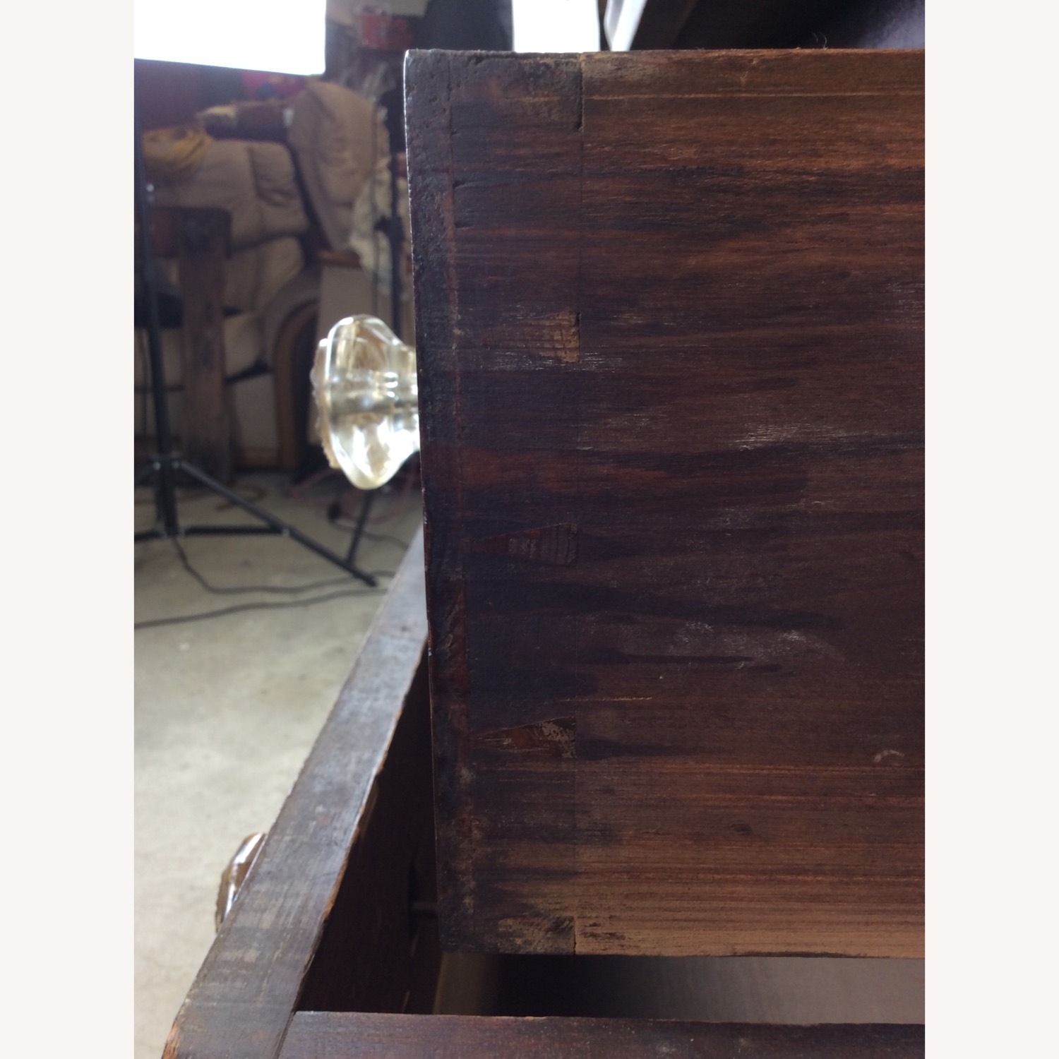 Antique Empire Mahogany Dresser with Glass Pulls - image-15