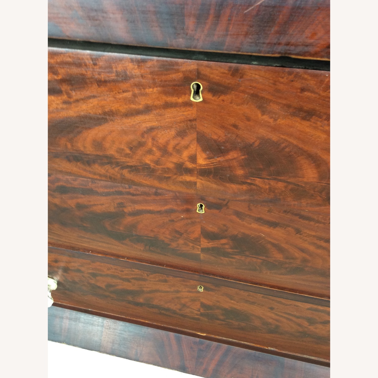 Antique Empire Mahogany Dresser with Glass Pulls - image-14