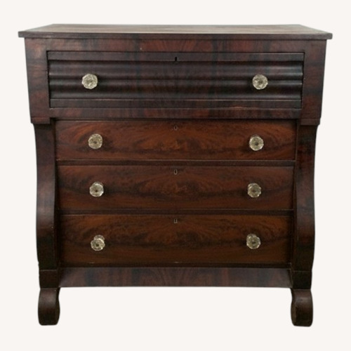 Used Antique Empire Mahogany Dresser with Glass Pulls for sale on AptDeco