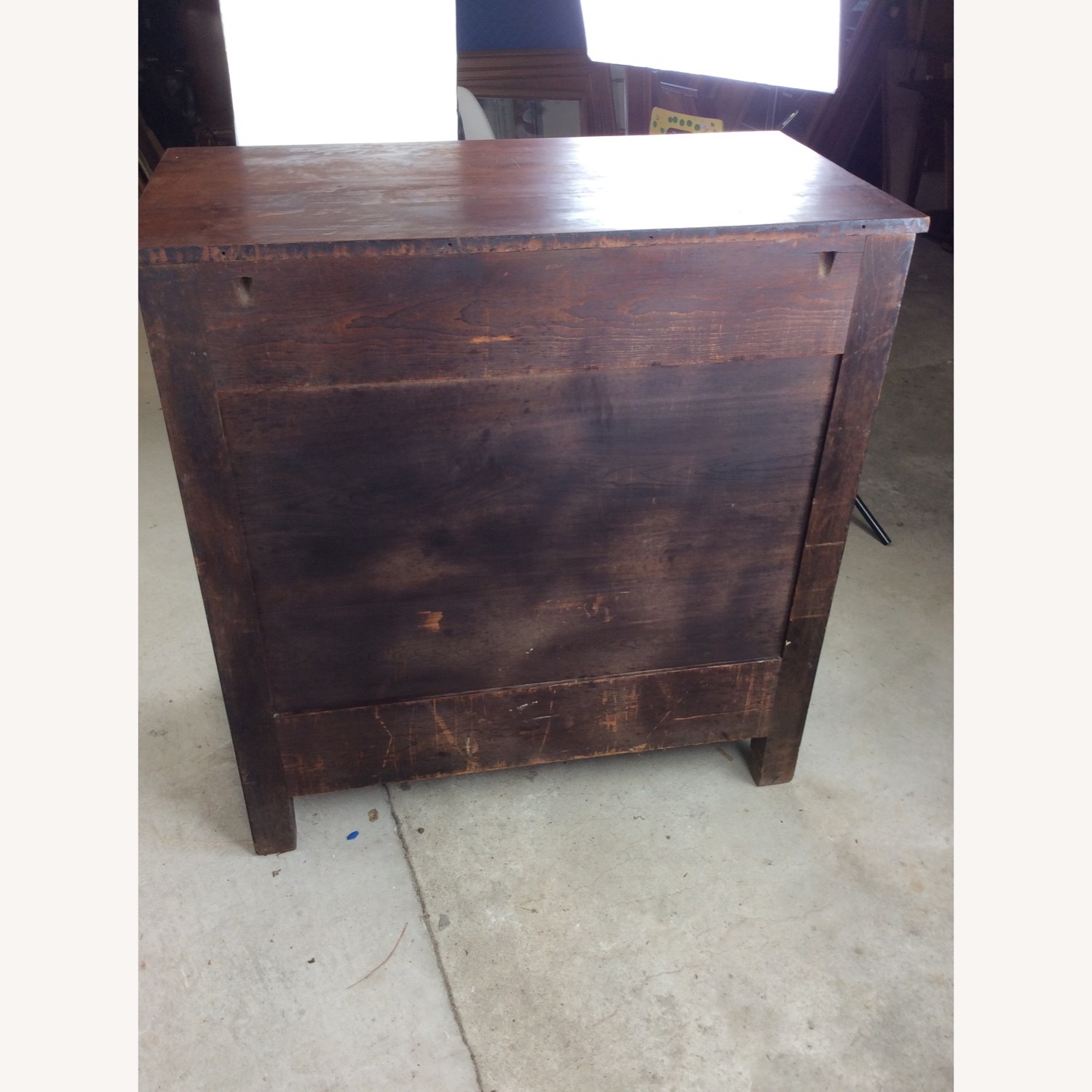 Antique Empire Mahogany Dresser with Glass Pulls - image-23