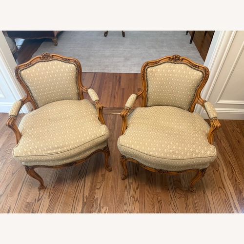 Used Vintage/Antique Green Fabric Armchairs for sale on AptDeco