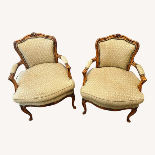 Used Vintage/Antique Green Fabric Armchairs for sale on AptDeco