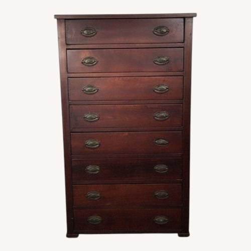 Used Vintage/Antique Finds Dark Brown Wood Dresser for sale on AptDeco