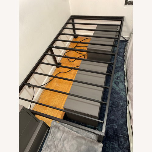 Used Amazon Metal Twin Size Bed Frame for sale on AptDeco