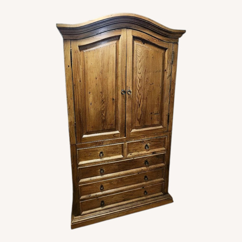 Used Dark Brown Wood Chest for sale on AptDeco