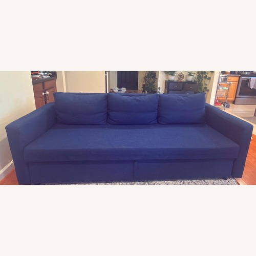Used IKEA FRIHETEN Sleeper Sofa Blue for sale on AptDeco