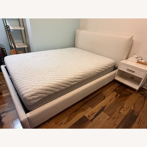 Used Crate & Barrel Upholstered Bed for sale on AptDeco