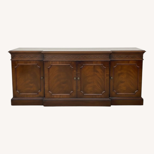 Used Henredon Banded Mahogany 3-Door On Casters Buffet for sale on AptDeco