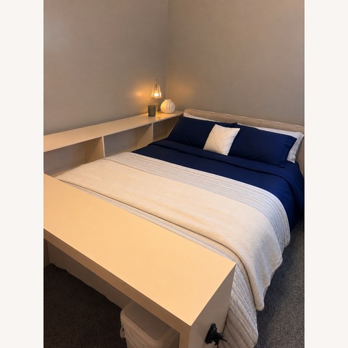 Used Polibi Light Brown Wood Full Bed for sale on AptDeco