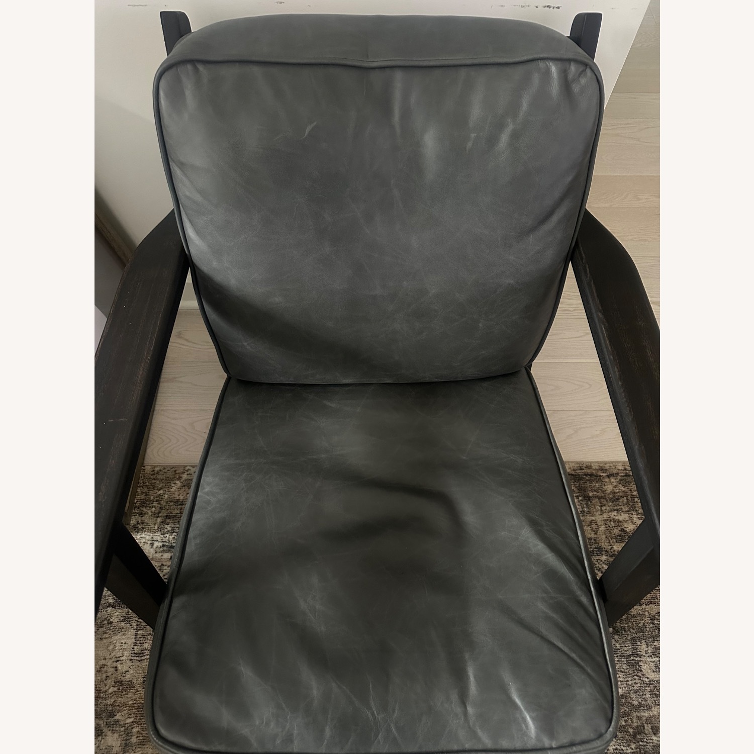 Pottery Barn Raylan Leather Chair - image-3