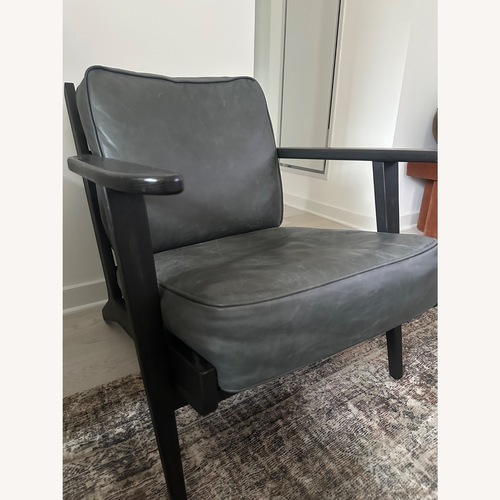 Used Pottery Barn Raylan Leather Chair for sale on AptDeco