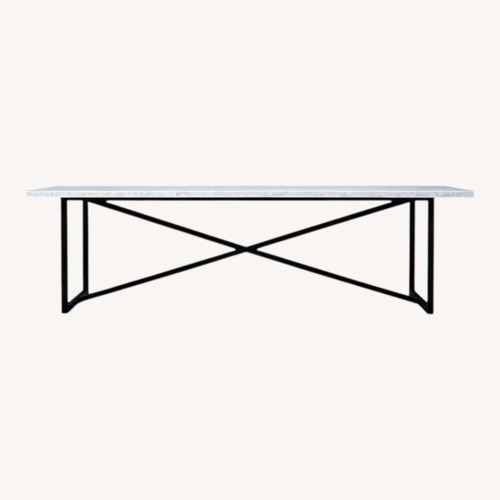 Used Restoration Hardware Torano Light Gray Dining Table for sale on AptDeco