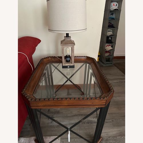 Used Dark Brown Wood Coffee Table for sale on AptDeco