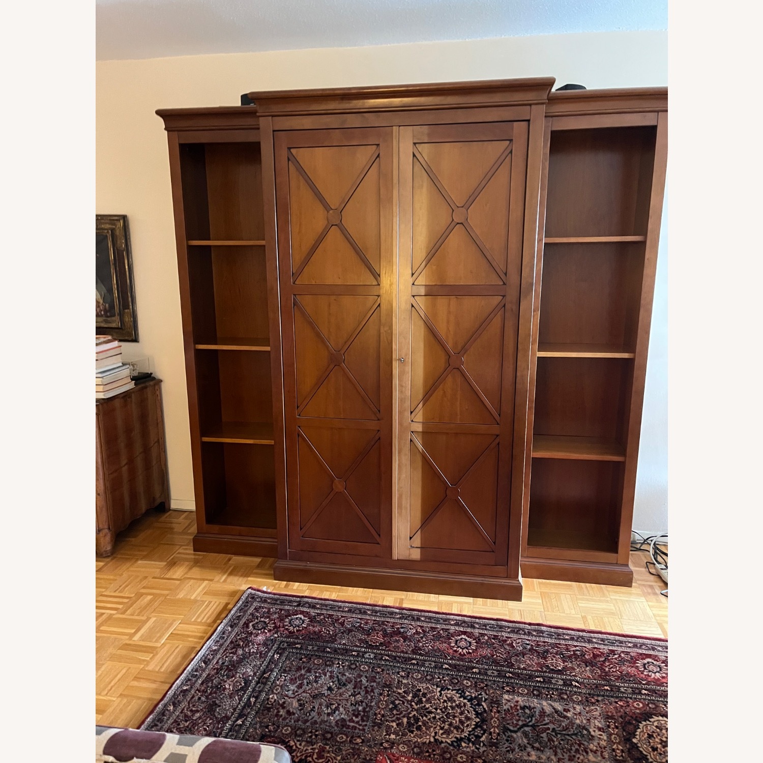 Grange Dark Brown Wood armoire - image-0