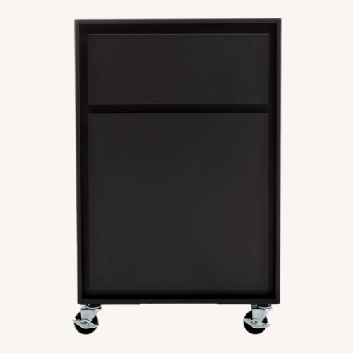 Used Crate & Barrel Pilsen Graphite Metal Filing Cabinet for sale on AptDeco