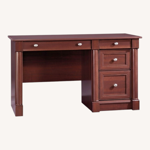 Used Avenue Eight Computer Desk with Drawers Cherry for sale on AptDeco