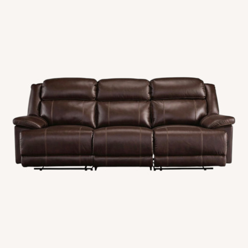 Used VonKurt Power Leather Reclining Modular Sofa for sale on AptDeco