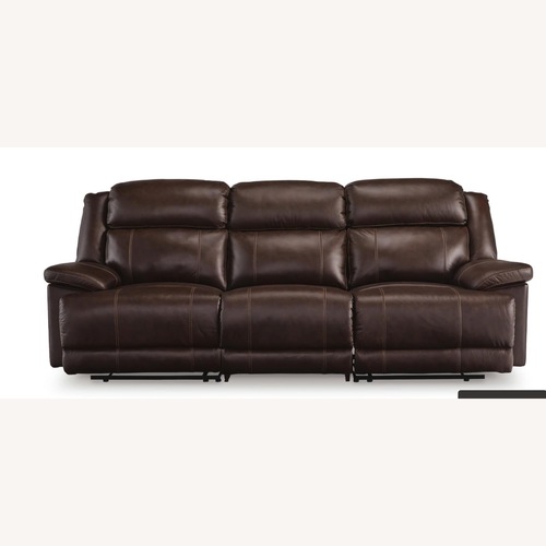 Used VonKurt Power Leather Reclining Modular Sofa for sale on AptDeco