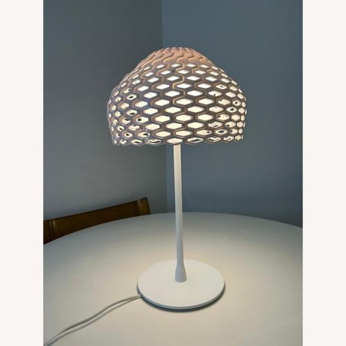 Used Flos White Tatou Table Lamp for sale on AptDeco
