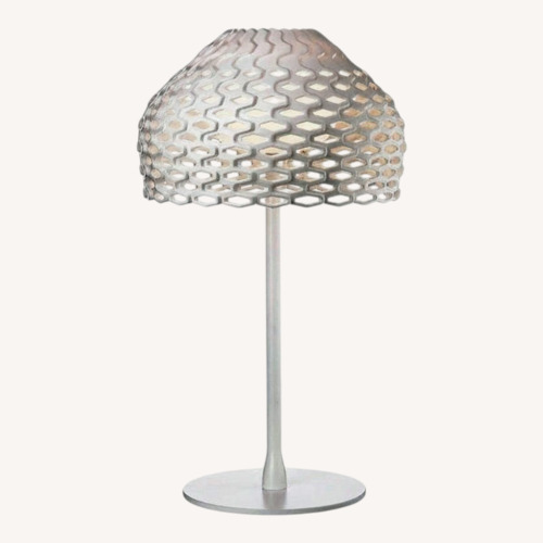 Used Flos White Tatou Table Lamp for sale on AptDeco