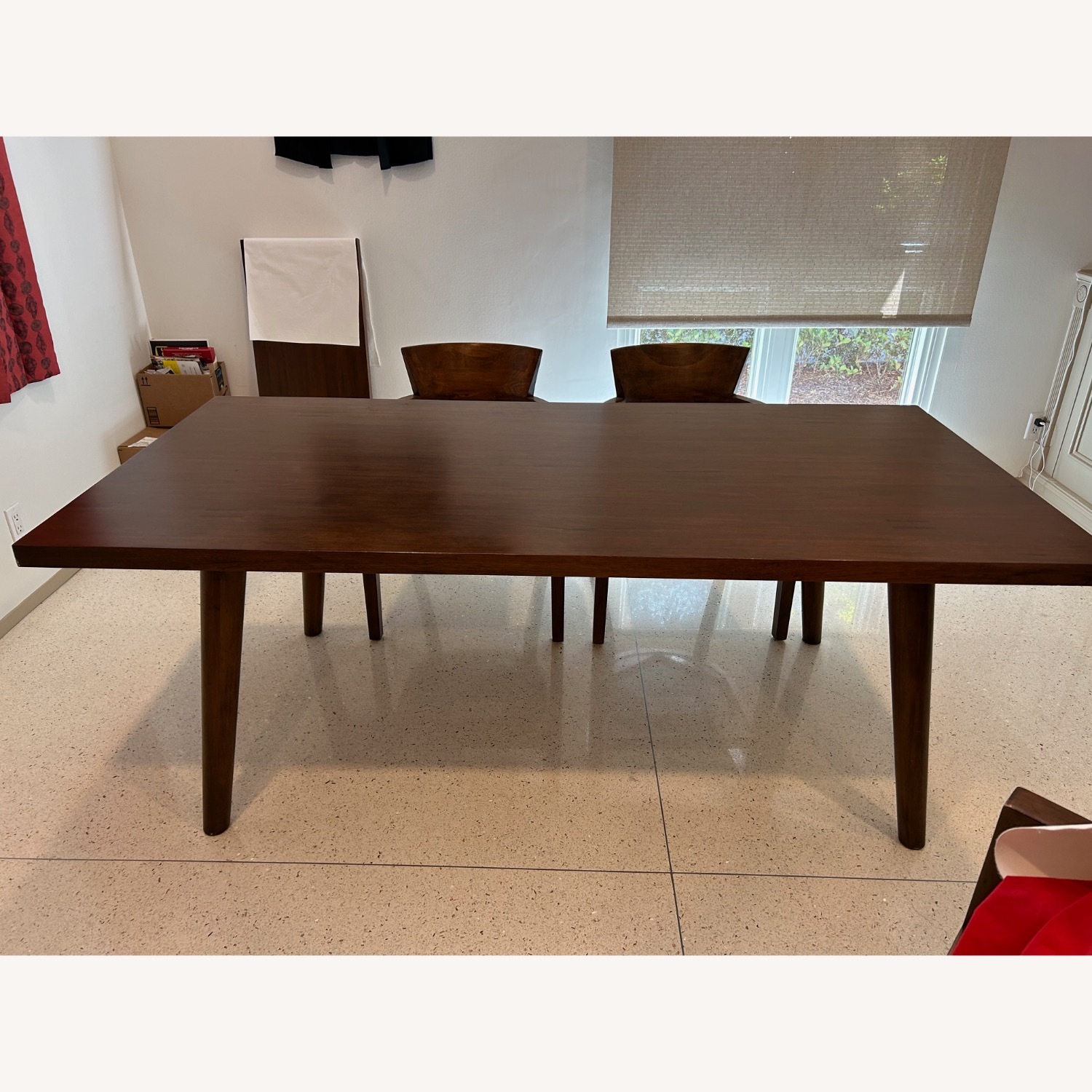 Room & Board Maria Yee Dark Brown Wood Dining Table - image-1