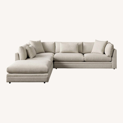 Used Arhaus Pavo Natural Fabric 3+ Piece Sectional for sale on AptDeco