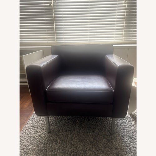Used Design Within Reach Leather Armchair for sale on AptDeco