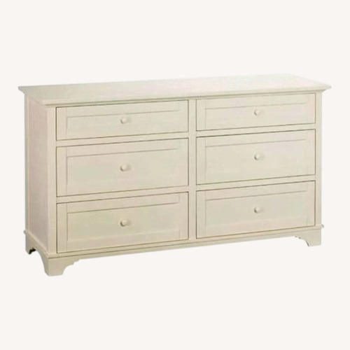 Used Pottery Barn White Cynthia Extra-Wide Dresser for sale on AptDeco