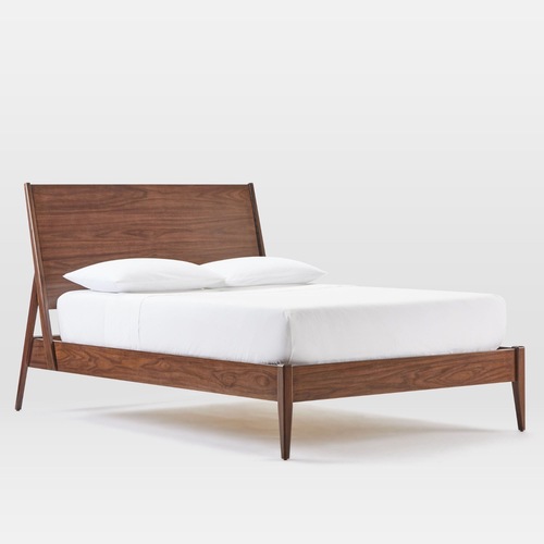 Used West Elm Wright Dark Walnut Wright Queen Bed for sale on AptDeco