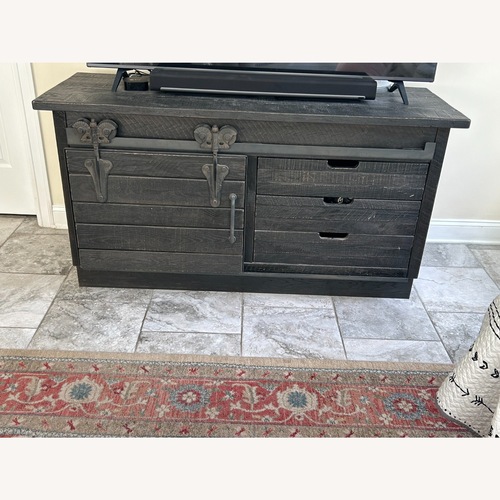 Used Arhaus Baumann Rustic Black Media Center for sale on AptDeco
