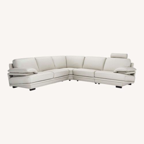 Used Natuzzi Italia Plaza Leather Sectional Sofa for sale on AptDeco