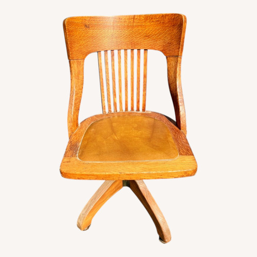 Used Light Brown Oak Bankers Chair for sale on AptDeco