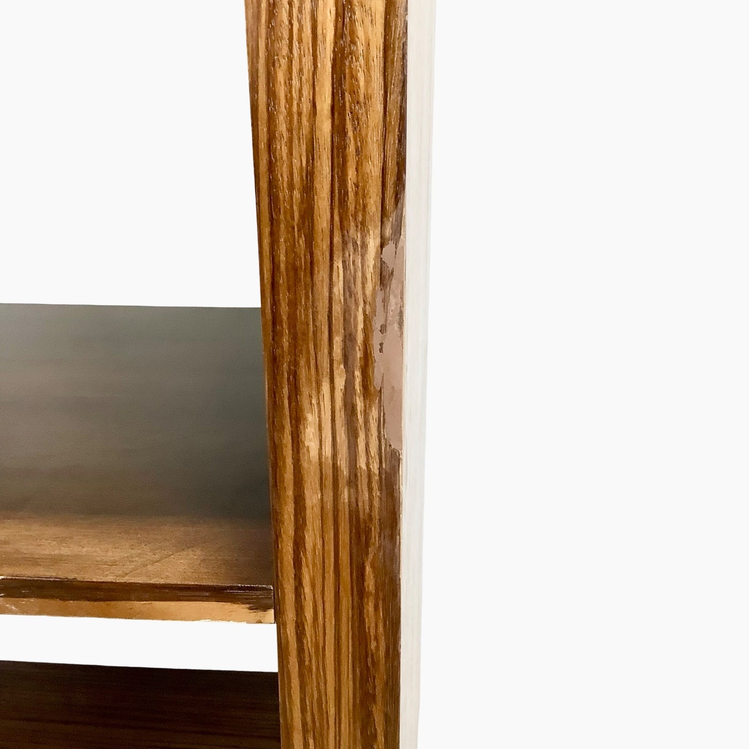 Modern Zebrawood Shelf with Chrome Sled Base - image-22