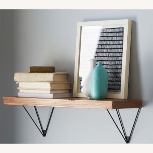 Used West Elm Wood Shelves with Prism Brackets for sale on AptDeco