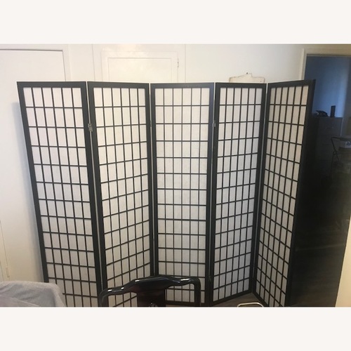 Used Red Lantern Black/White Shoji Screens (2) for sale on AptDeco