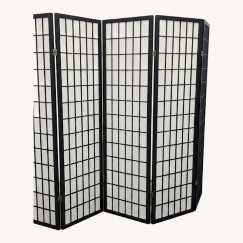 Used Red Lantern Black/White Shoji Screens (2) for sale on AptDeco