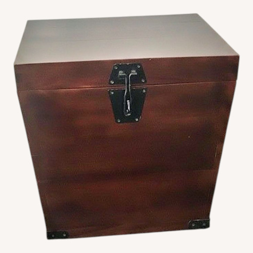 Used Dark Brown Wood Chest for sale on AptDeco