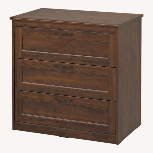 Used IKEA SONGESAND Dark Brown Wood Dresser for sale on AptDeco