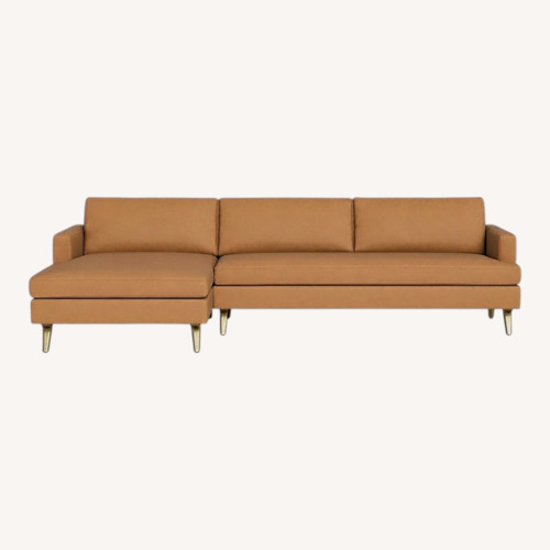 Used Albany Park Leather 3+ Seater Sofa for sale on AptDeco
